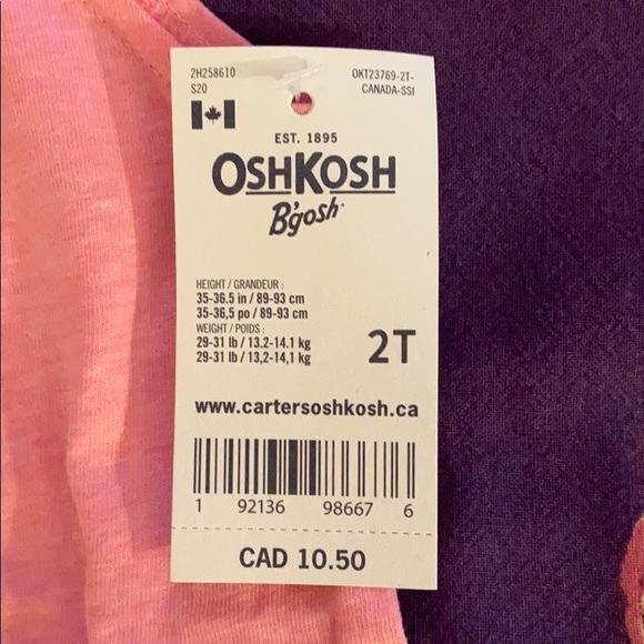 Osh Kosh Pink Braided Tank Top - Picture 2 of 3